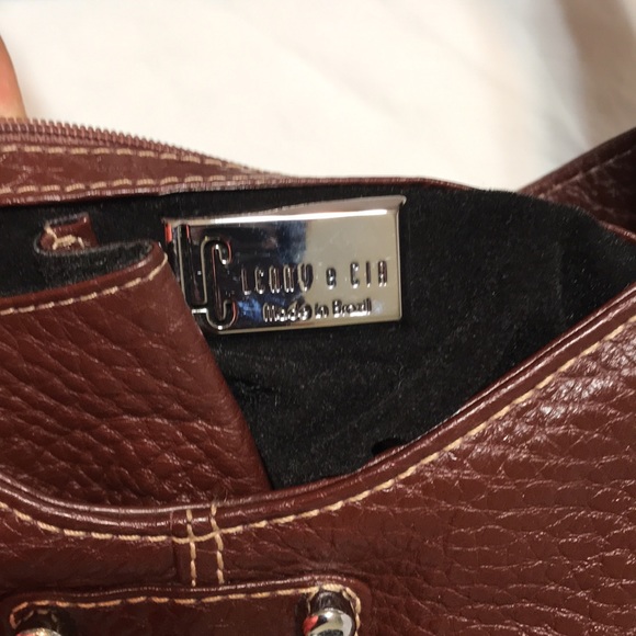 LENNY E CIA leather shoulder bag, made in Brazil with crystals balls tag - Picture 9 of 13